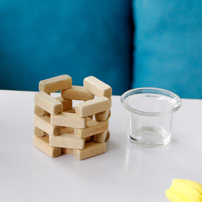 Wooden Tealight Candle Holder