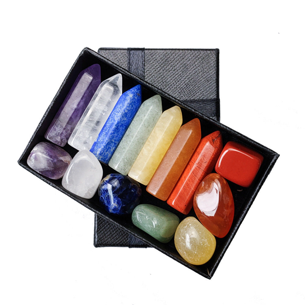 Healing Crystal  7- Piece Combination Gift Box