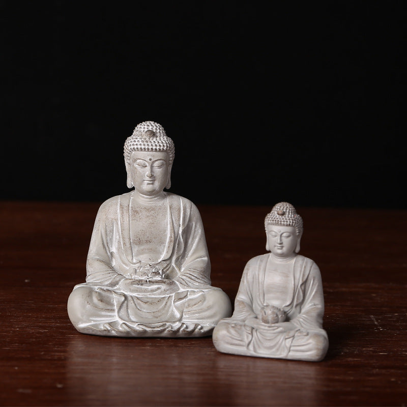 Buddha Candle Tealight Holder White