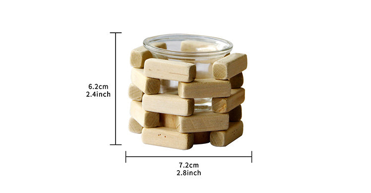 Wooden Tealight Candle Holder