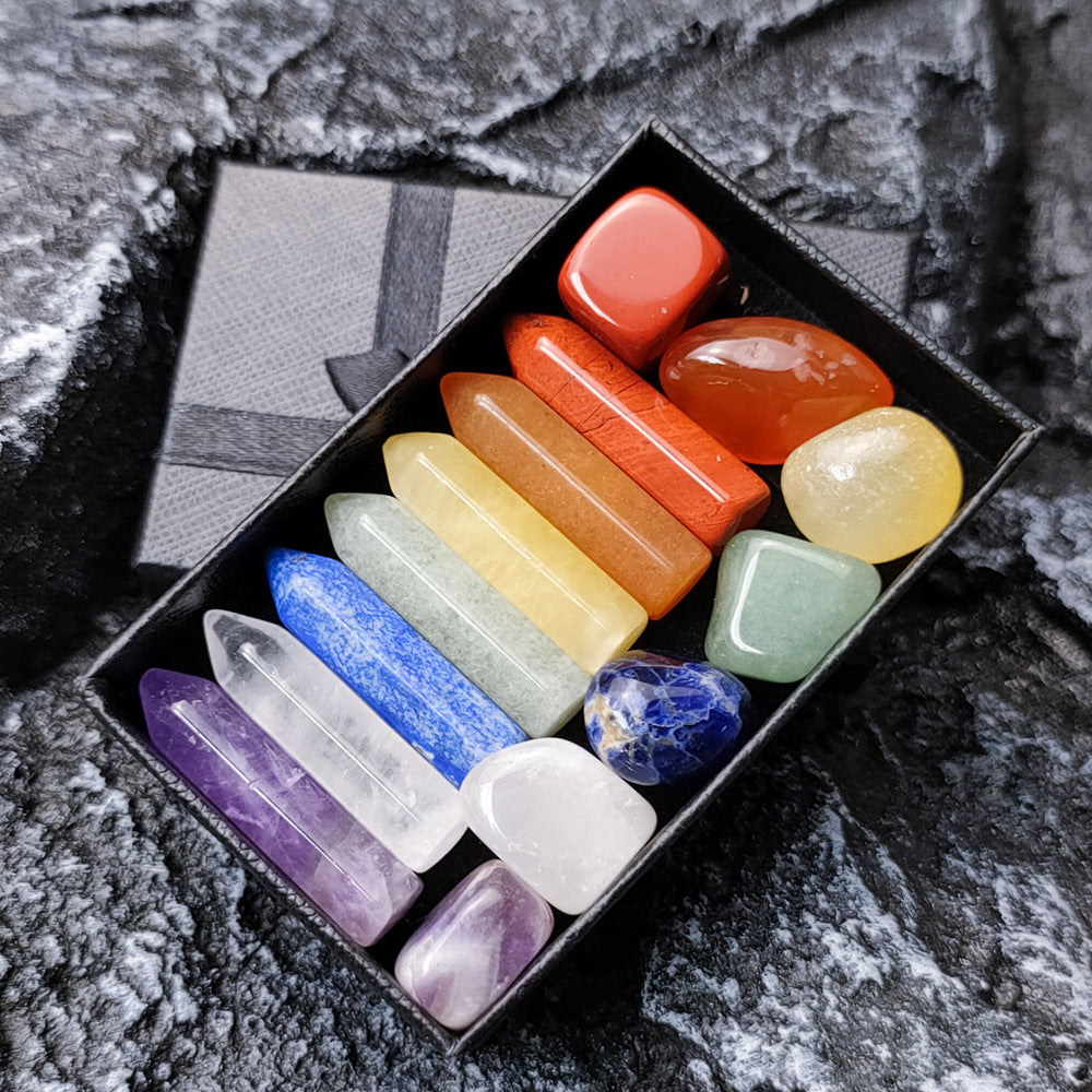 Healing Crystal  7- Piece Combination Gift Box